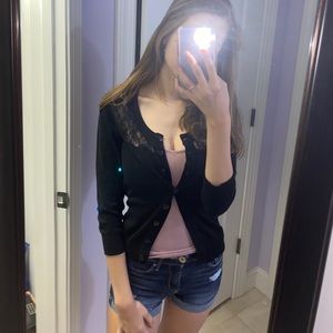 Delias black cardigan